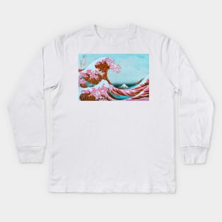 The Great Vapor Wave Kids Long Sleeve T-Shirt